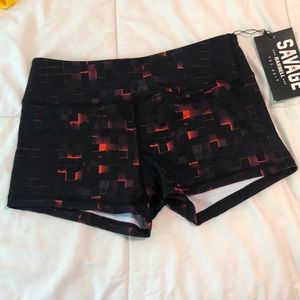 Savage Barbell. Size Medium. Black and orange.